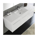 Vista 59" Wall Mounted Single Basin Vanity Set with Cabinet, Acrylic Vanity Top, and Medicine Cabinet - image 3