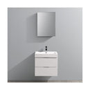 Valencia 24" Wall Mounted Single Basin Vanity Set with Cabinet, Acrylic Vanity Top, and Medicine Cabinet - image 12