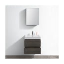 Valencia 24" Wall Mounted Single Basin Vanity Set with Cabinet, Acrylic Vanity Top, and Medicine Cabinet - image 9