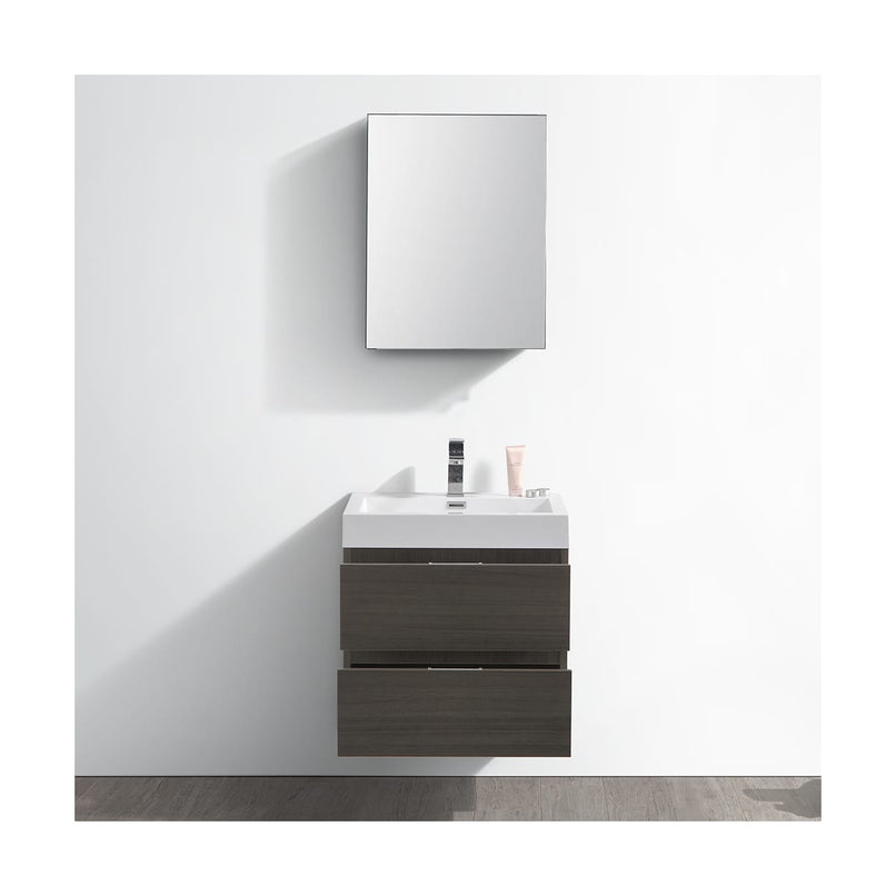 Valencia 24" Wall Mounted Single Basin Vanity Set with Cabinet, Acrylic Vanity Top, and Medicine Cabinet - image 9