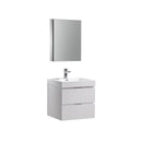 Valencia 24" Wall Mounted Single Basin Vanity Set with Cabinet, Acrylic Vanity Top, and Medicine Cabinet - image 2
