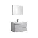 Valencia 36" Wall Mounted Single Basin Vanity Set with Cabinet, Acrylic Vanity Top, and Medicine Cabinet - image 1