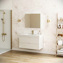 Valencia 40" Wall Mounted Single Basin Vanity Set with Cabinet, Acrylic Vanity Top, and Medicine Cabinet - image 5
