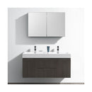 Valencia 48" Wall Mounted Double Basin Vanity Set with Cabinet, Acrylic Vanity Top, and Medicine Cabinet - image 7