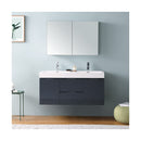 Valencia 48" Wall Mounted Double Basin Vanity Set with Cabinet, Acrylic Vanity Top, and Medicine Cabinet - image 3