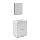 Valencia 24" Free Standing Single Basin Vanity Set with Cabinet, Acrylic Vanity Top, and Medicine Cabinet - image 2