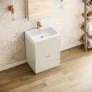Valencia 24" Free Standing Single Basin Vanity Set with Cabinet, Acrylic Vanity Top, and Medicine Cabinet - image 4