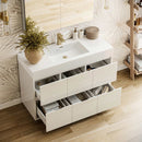 Valencia 48" Free Standing Single Basin Vanity Set with Cabinet, Acrylic Vanity Top, and Medicine Cabinet - image 3