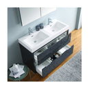 Valencia 48" Free Standing Double Basin Vanity Set with Cabinet, Acrylic Vanity Top, and Medicine Cabinet - image 5