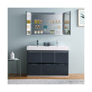 Valencia 48" Free Standing Double Basin Vanity Set with Cabinet, Acrylic Vanity Top, and Medicine Cabinet - image 4