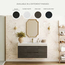 Valencia 60" Free Standing Single Basin Vanity Set with Cabinet, Acrylic Vanity Top, and Medicine Cabinet - image 7