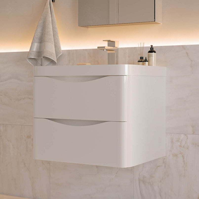 Tuscany 24" Wall Mounted Single Basin Vanity Set with Cabinet, Acrylic Vanity Top, and Medicine Cabinet - image 5