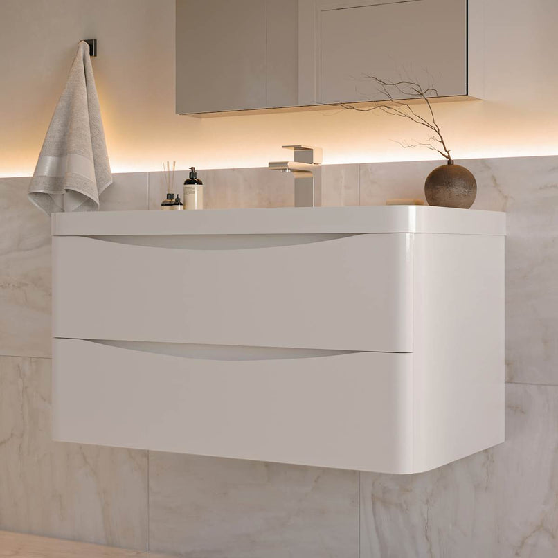 Tuscany 36" Wall Mounted Single Basin Vanity Set with Cabinet, Acrylic Vanity Top, and Medicine Cabinet - image 15