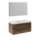 Tuscany 40" Wall Mounted Single Basin Vanity Set with Cabinet, Acrylic Vanity Top, and Medicine Cabinet - image 2
