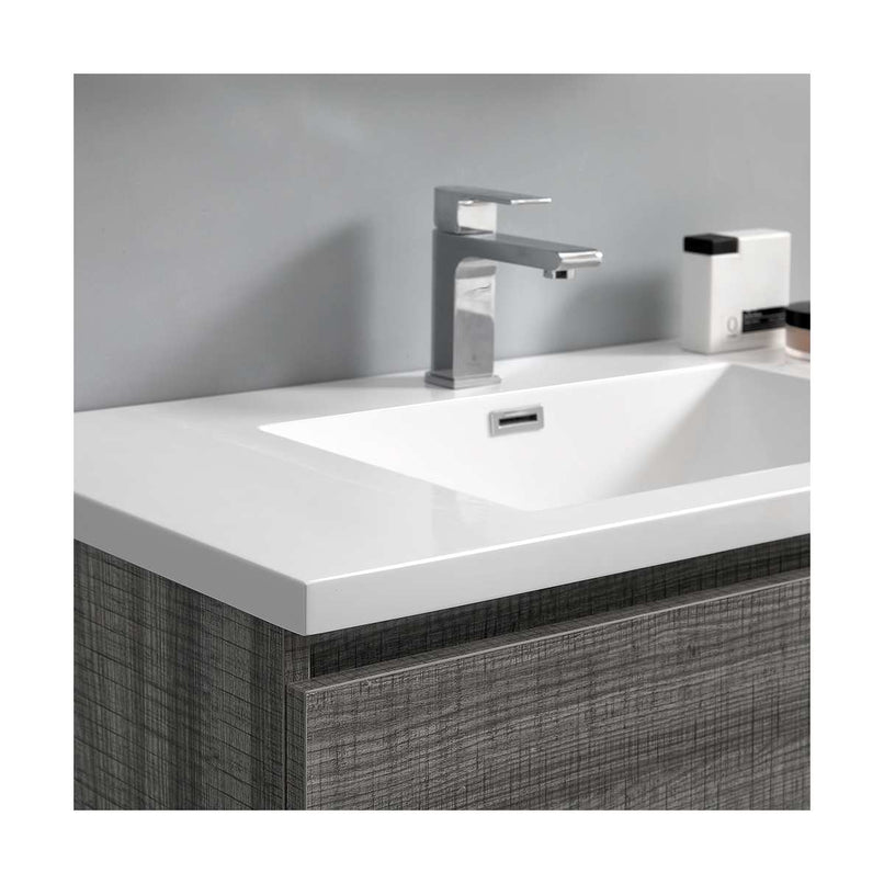 Lazzaro 60" Free Standing Double Basin Vanity Set with Cabinet, Acrylic Vanity Top, and Medicine Cabinet - image 21