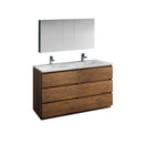 Lazzaro 60" Free Standing Double Basin Vanity Set with Cabinet, Acrylic Vanity Top, and Medicine Cabinet - image 1