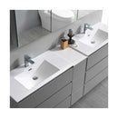 Lazzaro 84" Free Standing Double Basin Vanity Set with Cabinet, Acrylic Vanity Top, and Medicine Cabinet - image 26