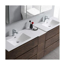 Lazzaro 84" Free Standing Double Basin Vanity Set with Cabinet, Acrylic Vanity Top, and Medicine Cabinet - image 29
