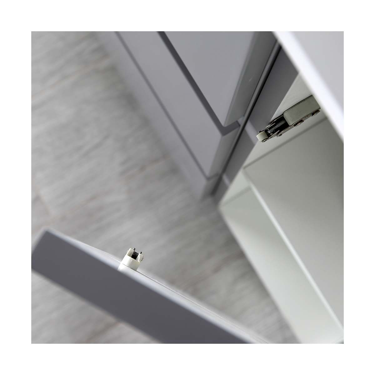 Lazzaro 84" Free Standing Double Basin Vanity Set with Cabinet, Acrylic Vanity Top, and Medicine Cabinet - image 38