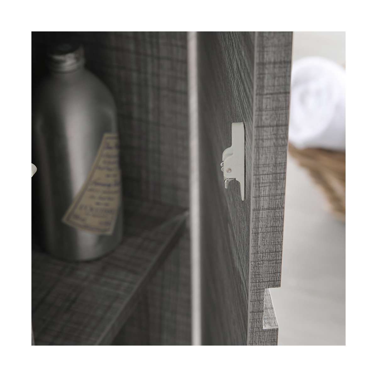 Lazzaro 84" Free Standing Double Basin Vanity Set with Cabinet, Acrylic Vanity Top, and Medicine Cabinet - image 39