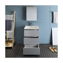 Lazzaro 24" Free Standing Single Basin Vanity Set with Cabinet, Acrylic Vanity Top, and Medicine Cabinet - image 3