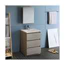Lazzaro 24" Free Standing Single Basin Vanity Set with Cabinet, Acrylic Vanity Top, and Medicine Cabinet - image 16