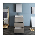 Lazzaro 24" Free Standing Single Basin Vanity Set with Cabinet, Acrylic Vanity Top, and Medicine Cabinet - image 18