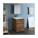 Lazzaro 24" Free Standing Single Basin Vanity Set with Cabinet, Acrylic Vanity Top, and Medicine Cabinet - image 24