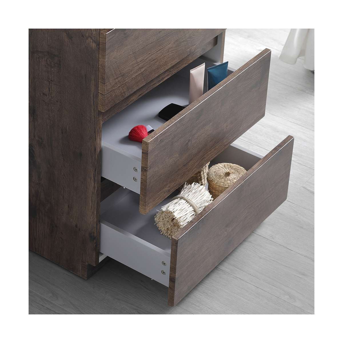 Lazzaro 24" Free Standing Single Basin Vanity Set with Cabinet, Acrylic Vanity Top, and Medicine Cabinet - image 28