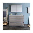 Lazzaro 48" Free Standing Single Basin Vanity Set with Cabinet, Acrylic Vanity Top, and Medicine Cabinet - image 11