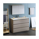 Lazzaro 48" Free Standing Single Basin Vanity Set with Cabinet, Acrylic Vanity Top, and Medicine Cabinet - image 17