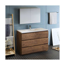 Lazzaro 48" Free Standing Single Basin Vanity Set with Cabinet, Acrylic Vanity Top, and Medicine Cabinet - image 23