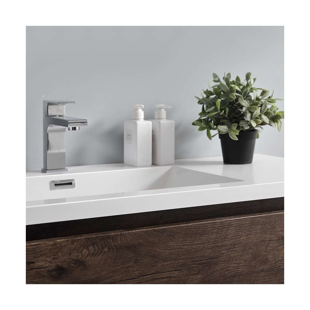 Lazzaro 48" Free Standing Single Basin Vanity Set with Cabinet, Acrylic Vanity Top, and Medicine Cabinet - image 28