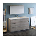 Lazzaro 60" Free Standing Single Basin Vanity Set with Cabinet, Acrylic Vanity Top, and Medicine Cabinet - image 3