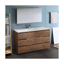 Lazzaro 60" Free Standing Single Basin Vanity Set with Cabinet, Acrylic Vanity Top, and Medicine Cabinet - image 5