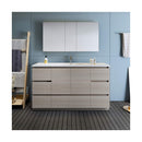 Lazzaro 60" Free Standing Single Basin Vanity Set with Cabinet, Acrylic Vanity Top, and Medicine Cabinet - image 13