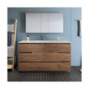 Lazzaro 60" Free Standing Single Basin Vanity Set with Cabinet, Acrylic Vanity Top, and Medicine Cabinet - image 14