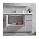 Lazzaro 60" Free Standing Single Basin Vanity Set with Cabinet, Acrylic Vanity Top, and Medicine Cabinet - image 35