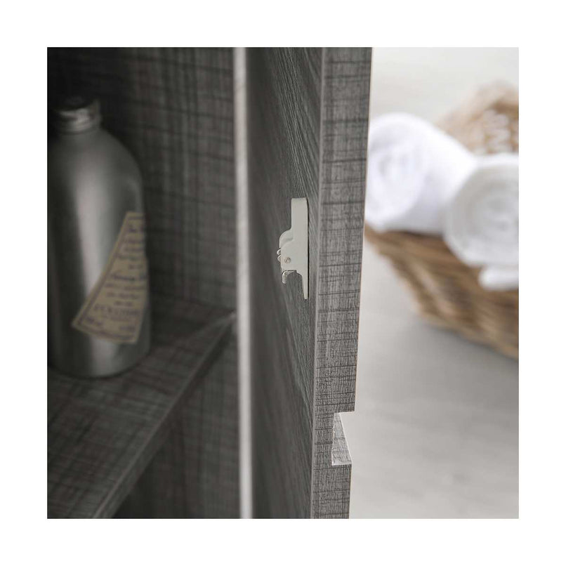 Lazzaro 60" Free Standing Single Basin Vanity Set with Cabinet, Acrylic Vanity Top, and Medicine Cabinet - image 36