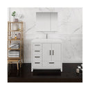 Imperia 36" Free Standing Single Basin Vanity Set with Cabinet, Acrylic Vanity Top, and Medicine Cabinet - image 5