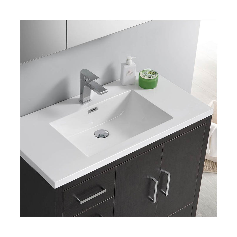 Imperia 36" Free Standing Single Basin Vanity Set with Cabinet, Acrylic Vanity Top, and Medicine Cabinet - image 7