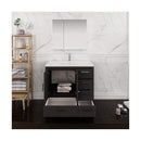 Imperia 36" Free Standing Single Basin Vanity Set with Cabinet, Acrylic Vanity Top, and Medicine Cabinet - image 5