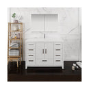 Imperia 48" Free Standing Single Basin Vanity Set with Cabinet, Acrylic Vanity Top, and Medicine Cabinet - image 5