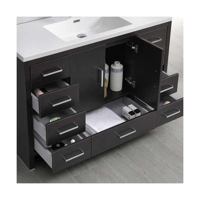 Imperia 48" Free Standing Single Basin Vanity Set with Cabinet, Acrylic Vanity Top, and Medicine Cabinet - image 14