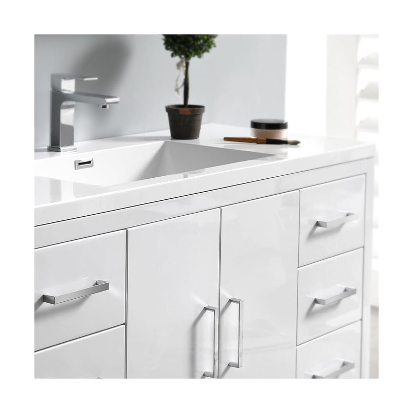 Imperia 48" Free Standing Single Basin Vanity Set with Cabinet, Acrylic Vanity Top, and Medicine Cabinet - image 15
