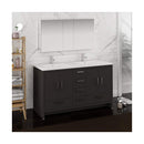 Imperia 60" Free Standing Double Basin Vanity Set with Cabinet, Acrylic Vanity Top, and Medicine Cabinet - image 2
