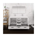 Imperia 60" Free Standing Double Basin Vanity Set with Cabinet, Acrylic Vanity Top, and Medicine Cabinet - image 7