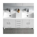 Imperia 60" Free Standing Double Basin Vanity Set with Cabinet, Acrylic Vanity Top, and Medicine Cabinet - image 13