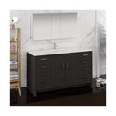 Imperia 60" Free Standing Single Basin Vanity Set with Cabinet, Acrylic Vanity Top, and Medicine Cabinet - image 2