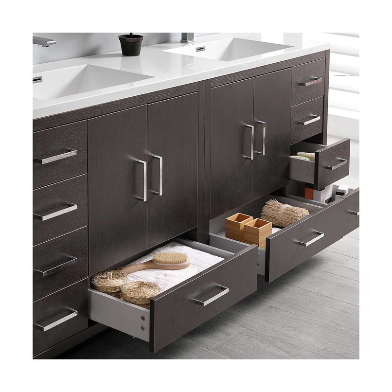 Imperia 72" Free Standing Double Basin Vanity Set with Cabinet, Acrylic Vanity Top, and Medicine Cabinet - image 5